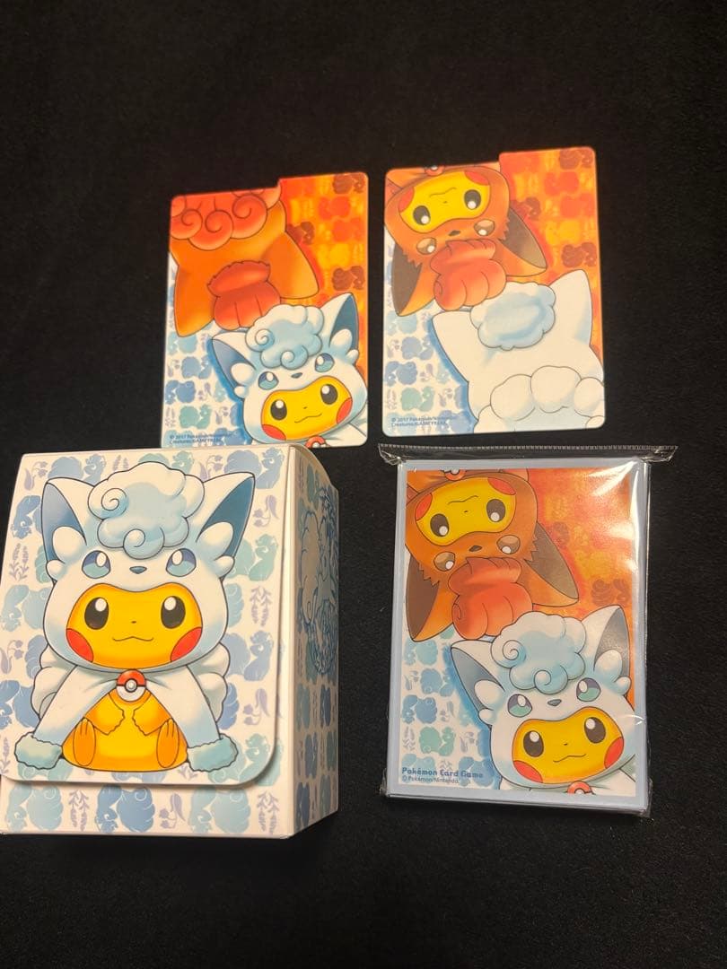 ポンチョ　ピカチュウ　ロコン　デッキケース　デッキシールド