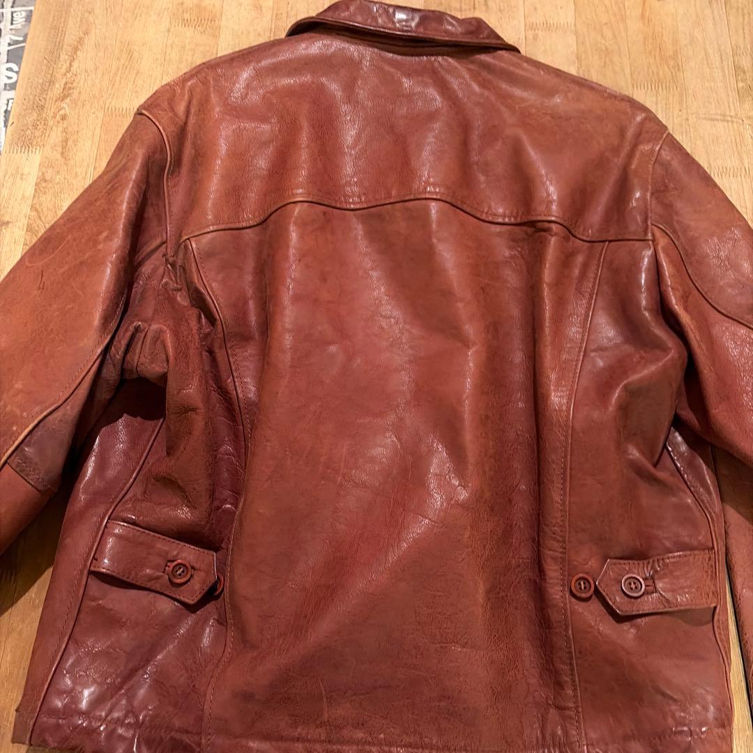 Stewart バッファローレザー ジャケット Lサイズ　イタリア