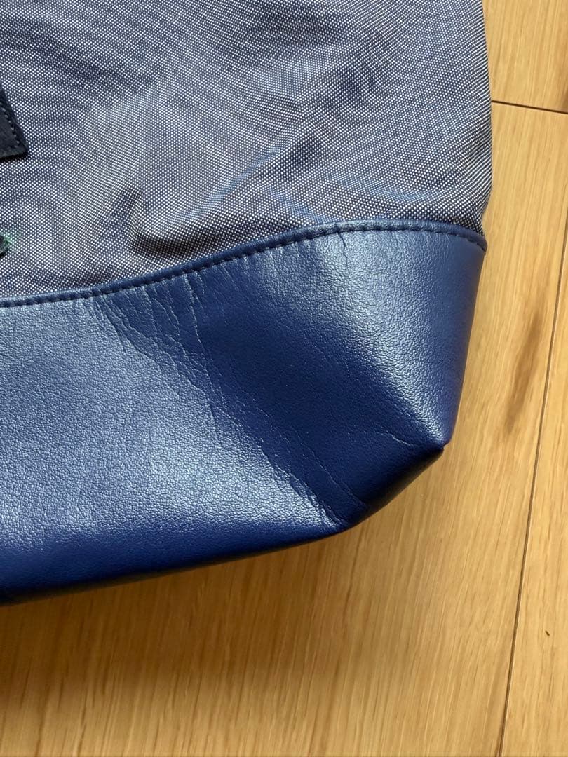 【美品】ファミリア familiar レッスンバッグ 神戸本店限定 デニムバッグ