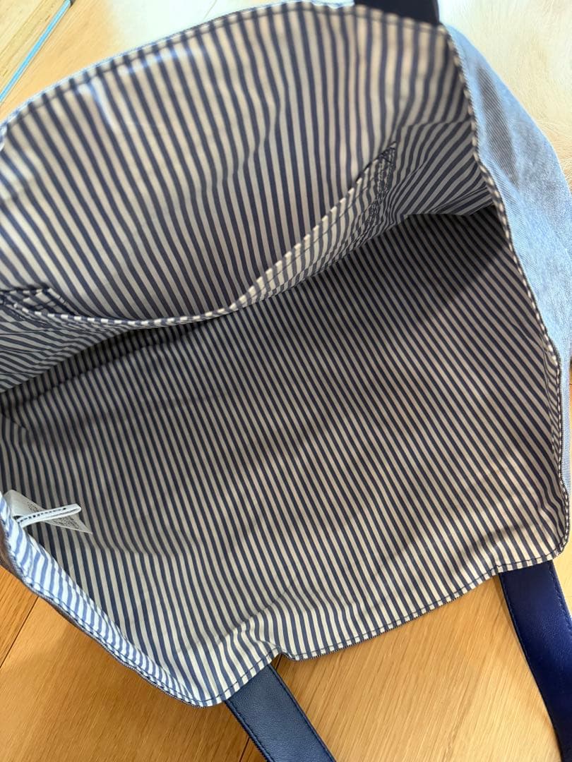 【美品】ファミリア familiar レッスンバッグ 神戸本店限定 デニムバッグ