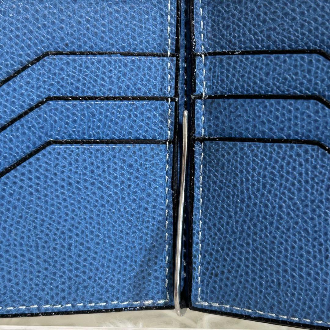 ✨良品✨ヴァレクストラ マネークリップ レザー コバルトブルー