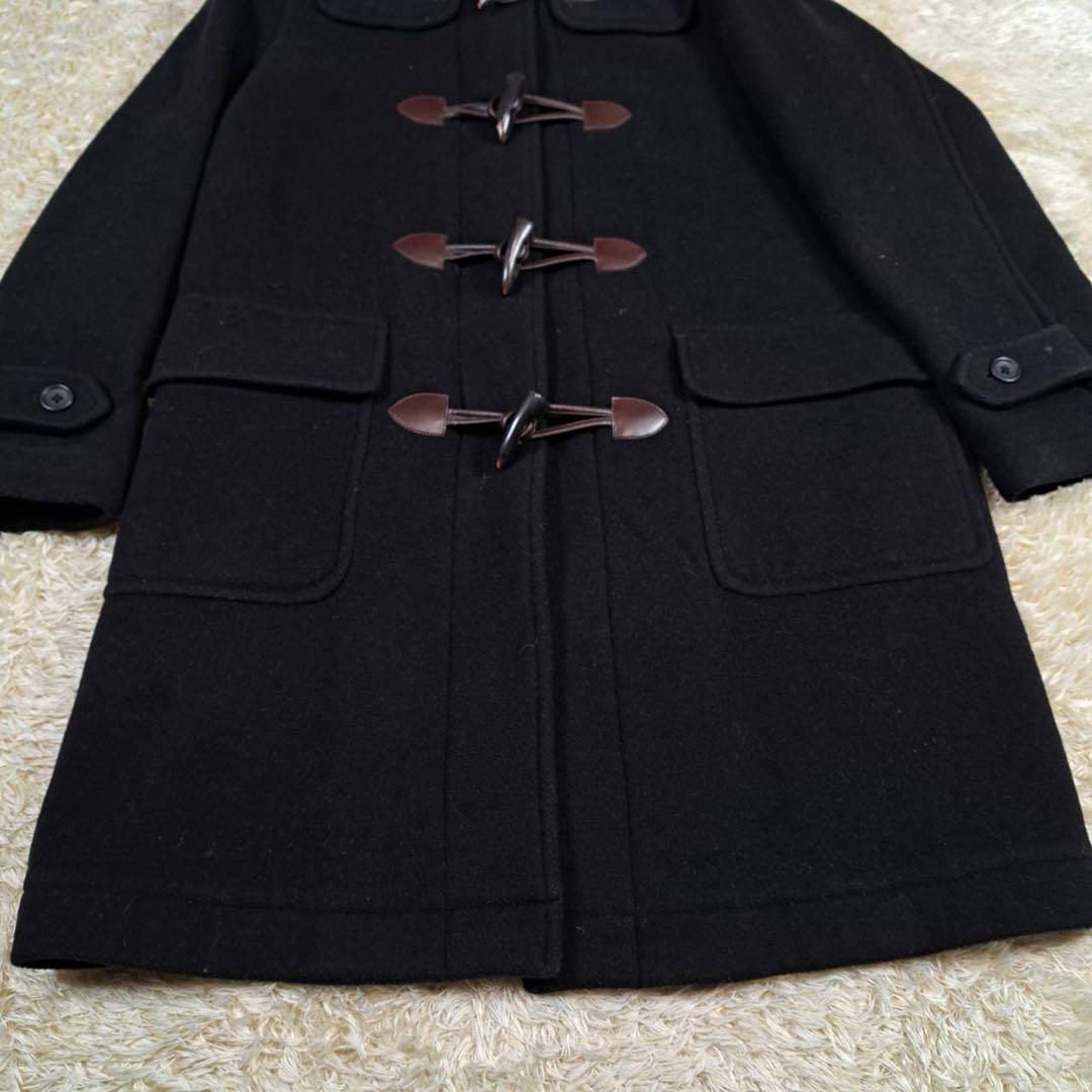 未使用級　イーストボーイ　ダッフルコート　ウール　ブラック