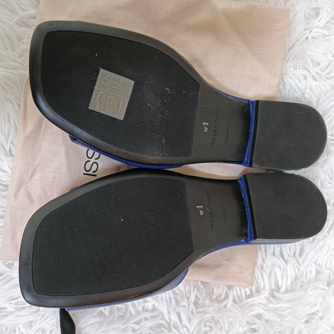 新品未使用✨セルジオロッシ sr1 ブルー 35.5 フラット サンダル