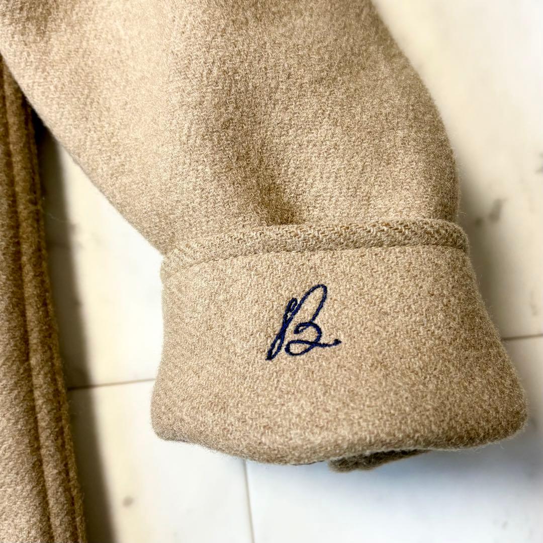 美品 マディソンブルー 厚手 CPO ウールシャル アウター B刺繍 シルク 2