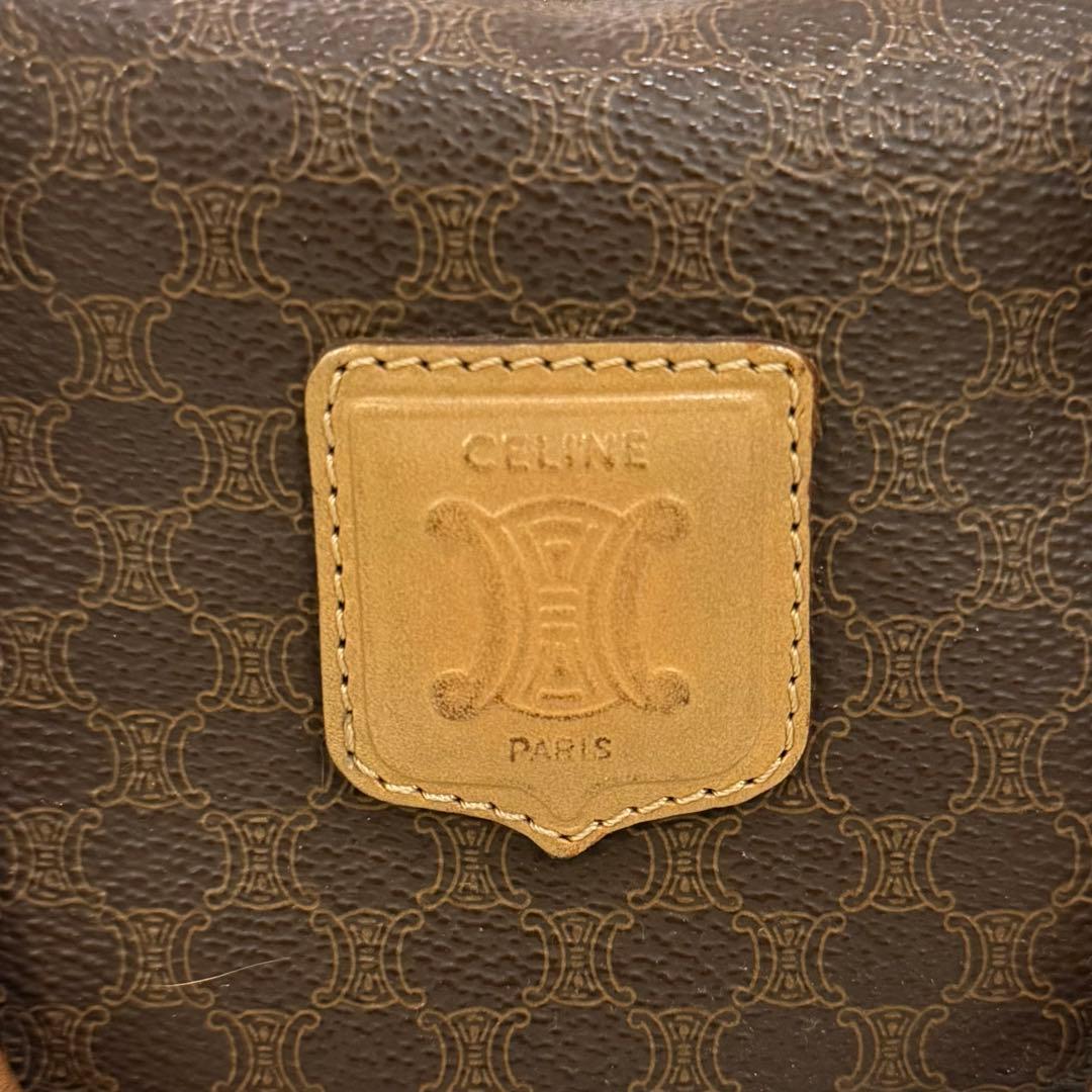 セリーヌ トリオンフ　ミニボストンバッグ マカダム柄 ヴィンテージ