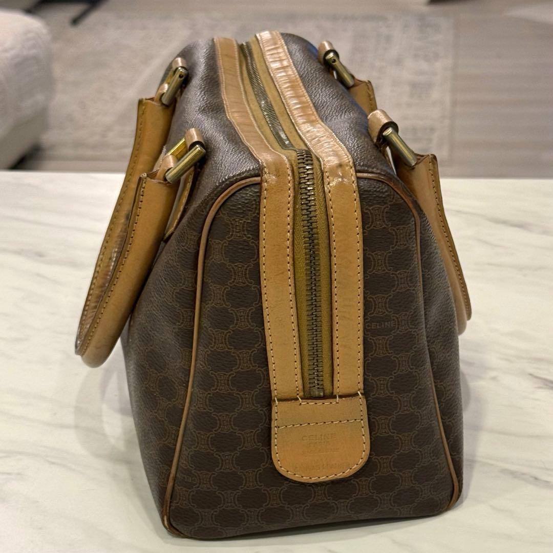 セリーヌ トリオンフ　ミニボストンバッグ マカダム柄 ヴィンテージ