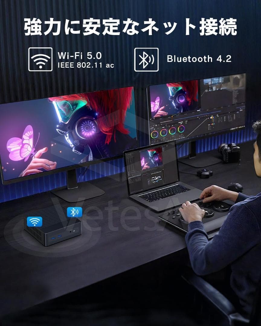 新品 ミニpc n100 小型pc 16GB 512GSSD ミニパソコン