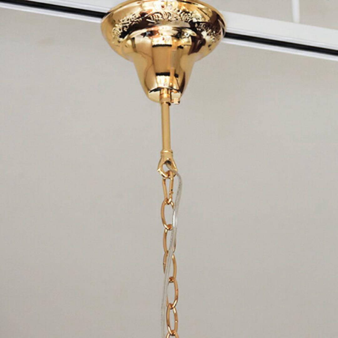 アスフォークリスタル使用 8灯シャンデリアマリーゴールド