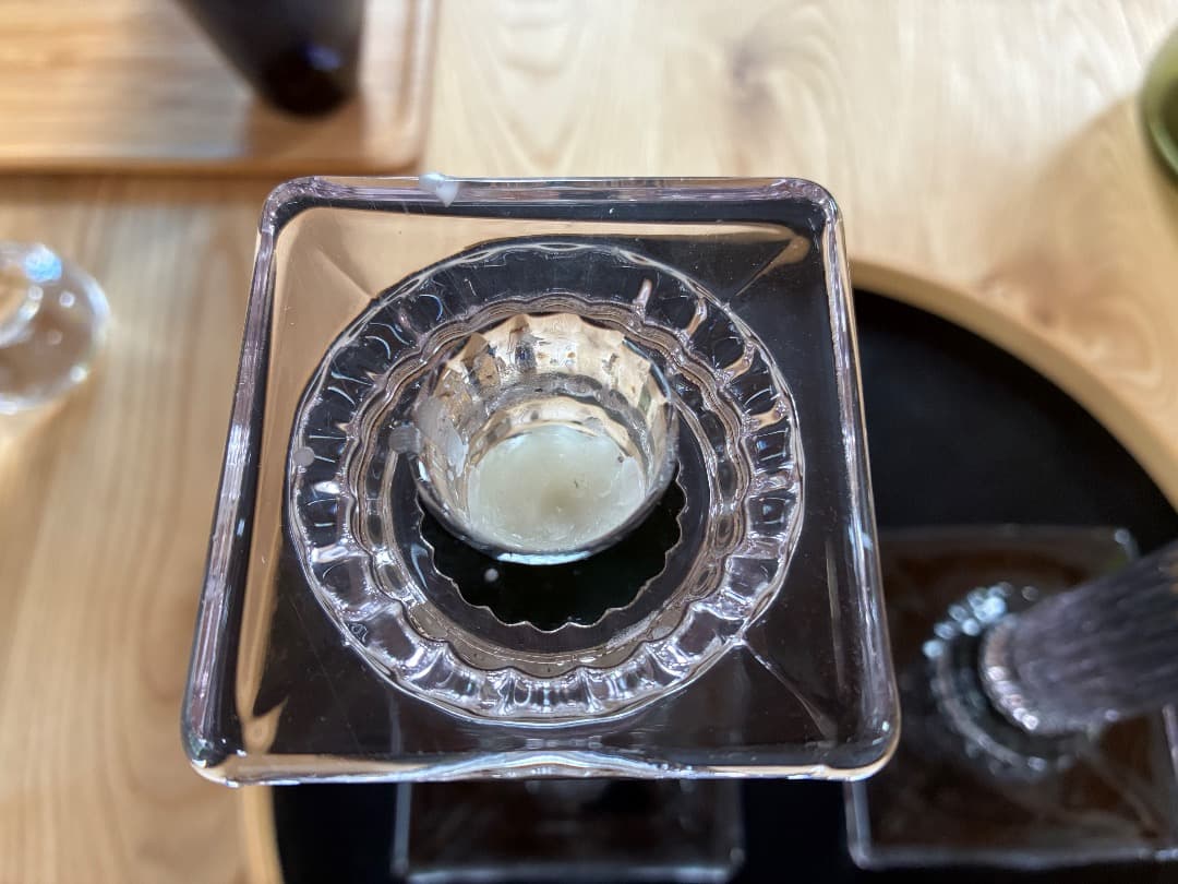 英国アンティーク　ガラス燭台ペア　キャンドルスタンド