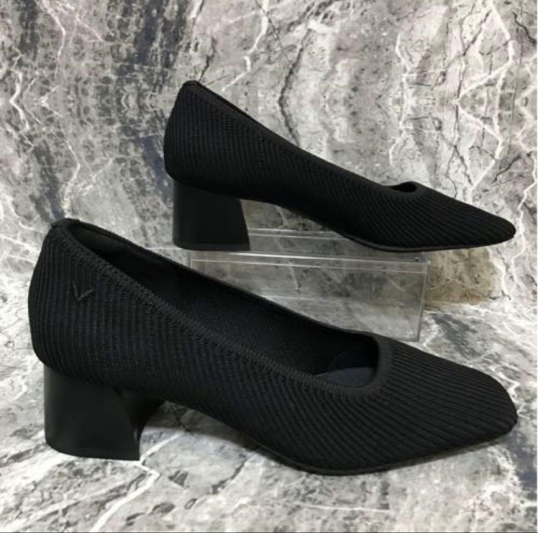 VIVAIA Melody Pro スクエアトゥ チャンキーヒール パンプス 黒