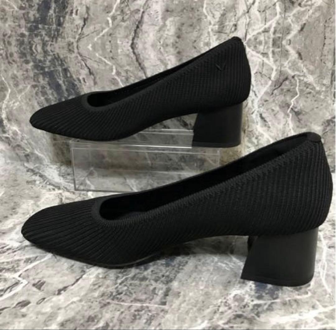 VIVAIA Melody Pro スクエアトゥ チャンキーヒール パンプス 黒