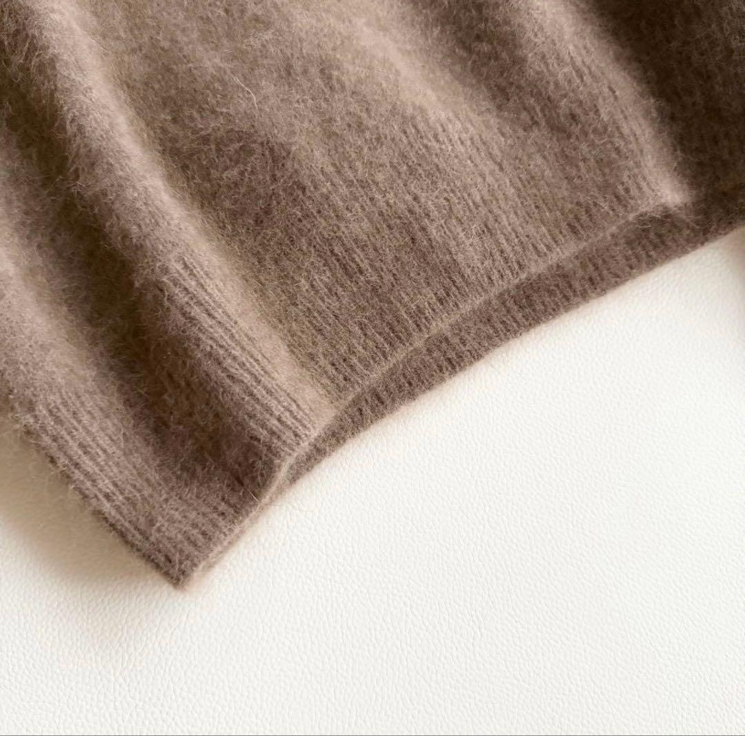 ひ*ん様 美品　UNITED ARROWS ブラウン カシミヤ　クルーネックニッ