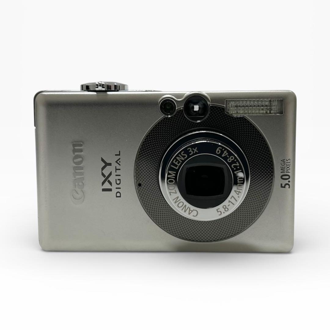 極美品 Canon キヤノン IXY DIGITAL 55 シルバー デジカメ