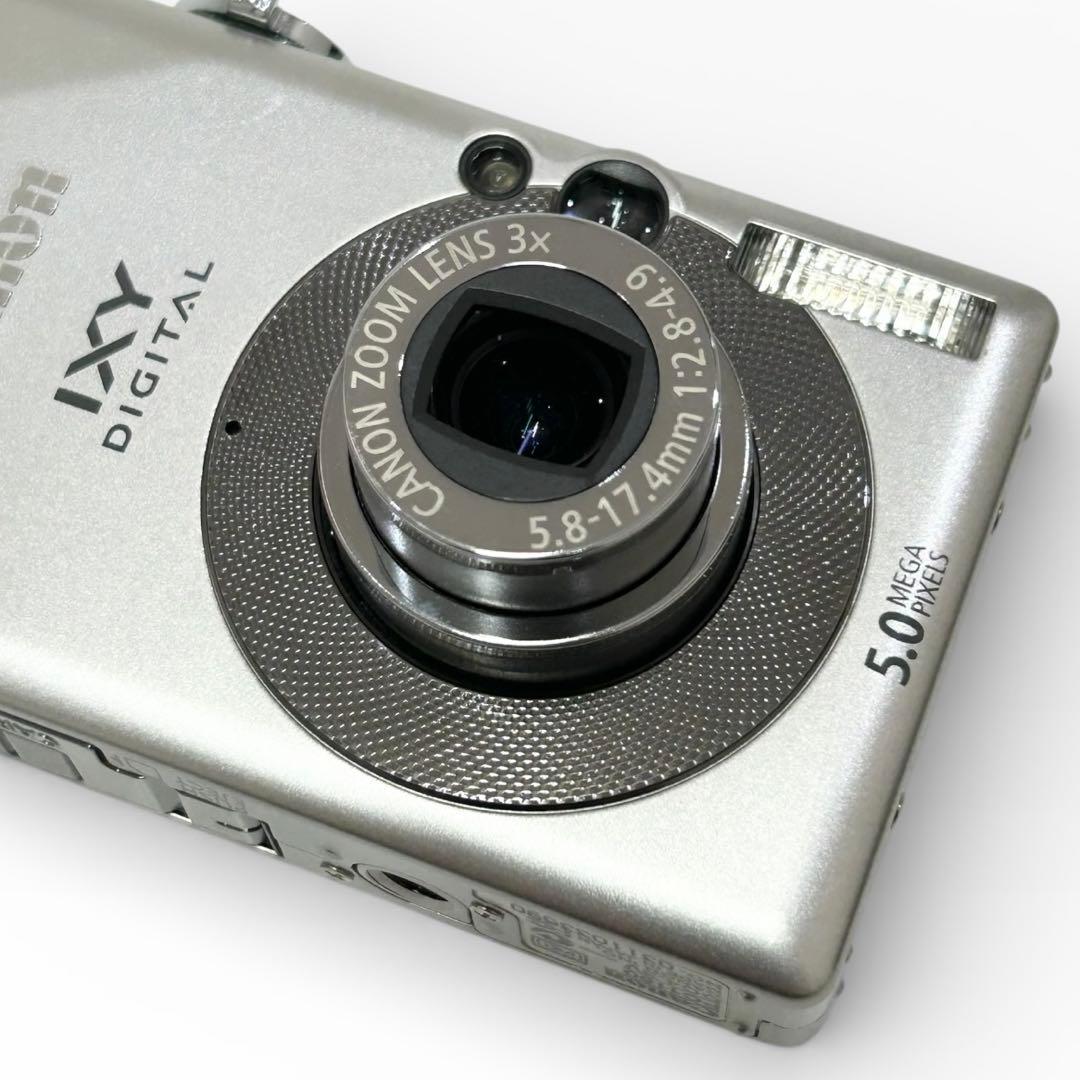極美品 Canon キヤノン IXY DIGITAL 55 シルバー デジカメ
