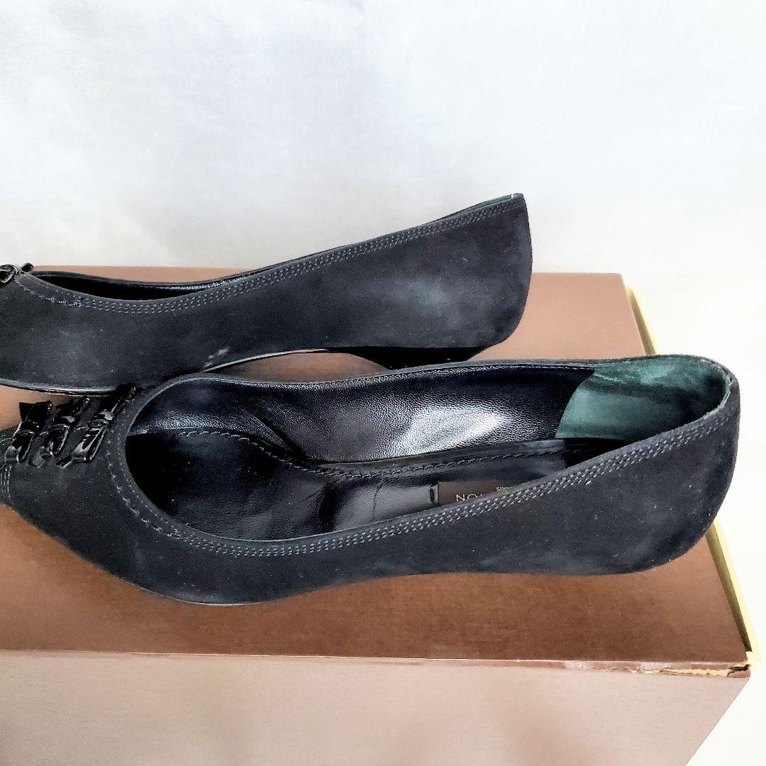 箱・保護袋あり✨️Louis Vuitton ブラック ポインテッドトゥパンプス