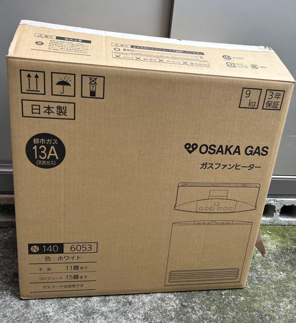 新品　ノーリツ　大阪ガス　N140-6053 ガスファンヒーター　都市ガス