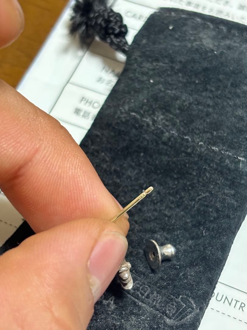 【正規品】クロムハーツ タイニーE CHプラス ドロップイヤリング