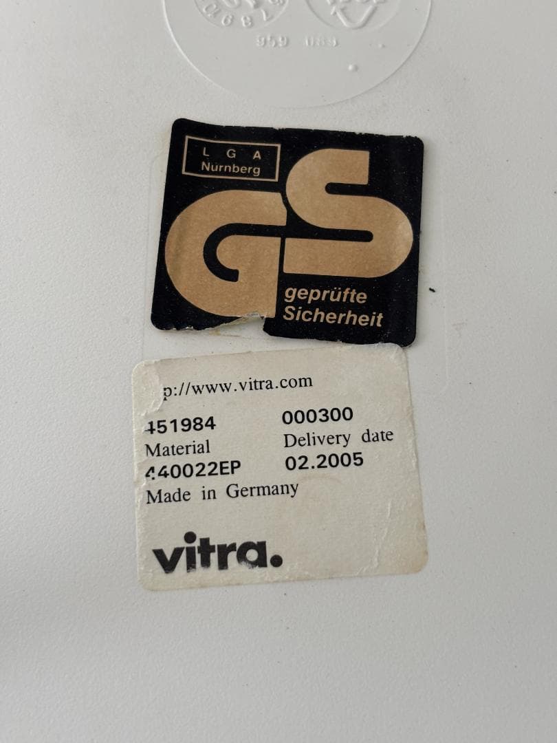 イームズ/Eamesシェルチェア ホワイト×オレンジ A