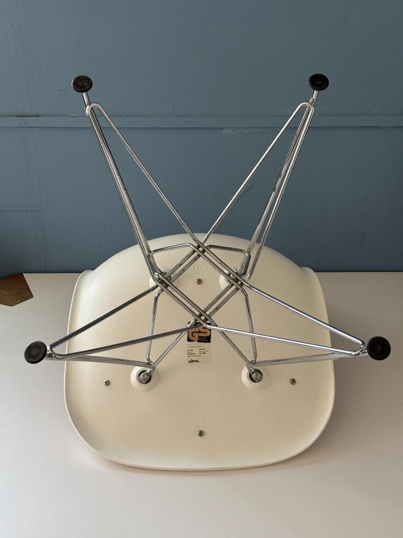 イームズ/Eamesシェルチェア ホワイト×オレンジ A