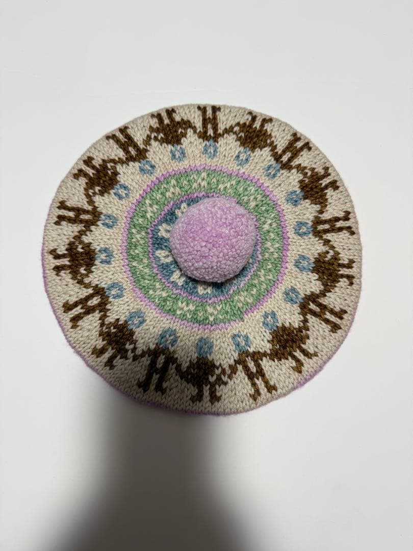 apolina misha and puff コラボ　ベレー帽　ニット帽