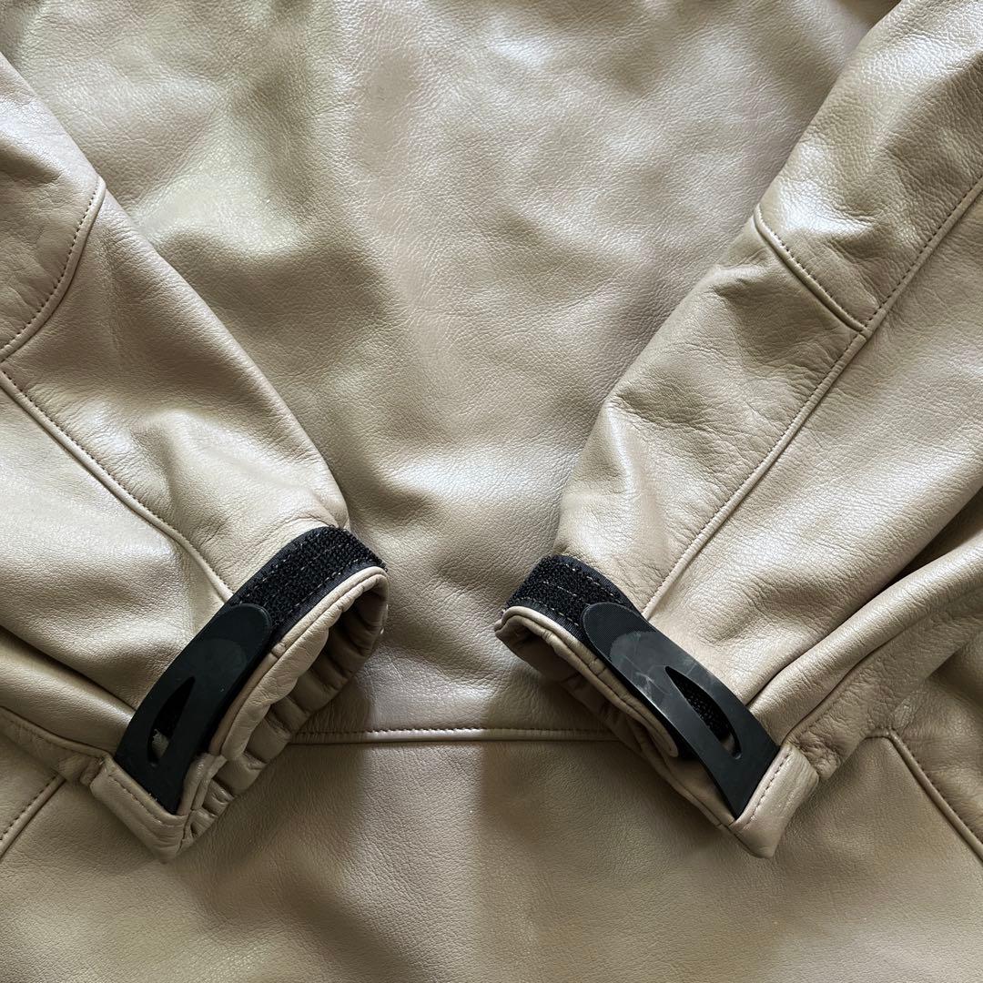 the world is yours レザーマウンテンパーカー　sizeS