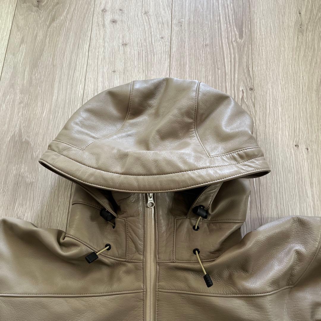 the world is yours レザーマウンテンパーカー　sizeS