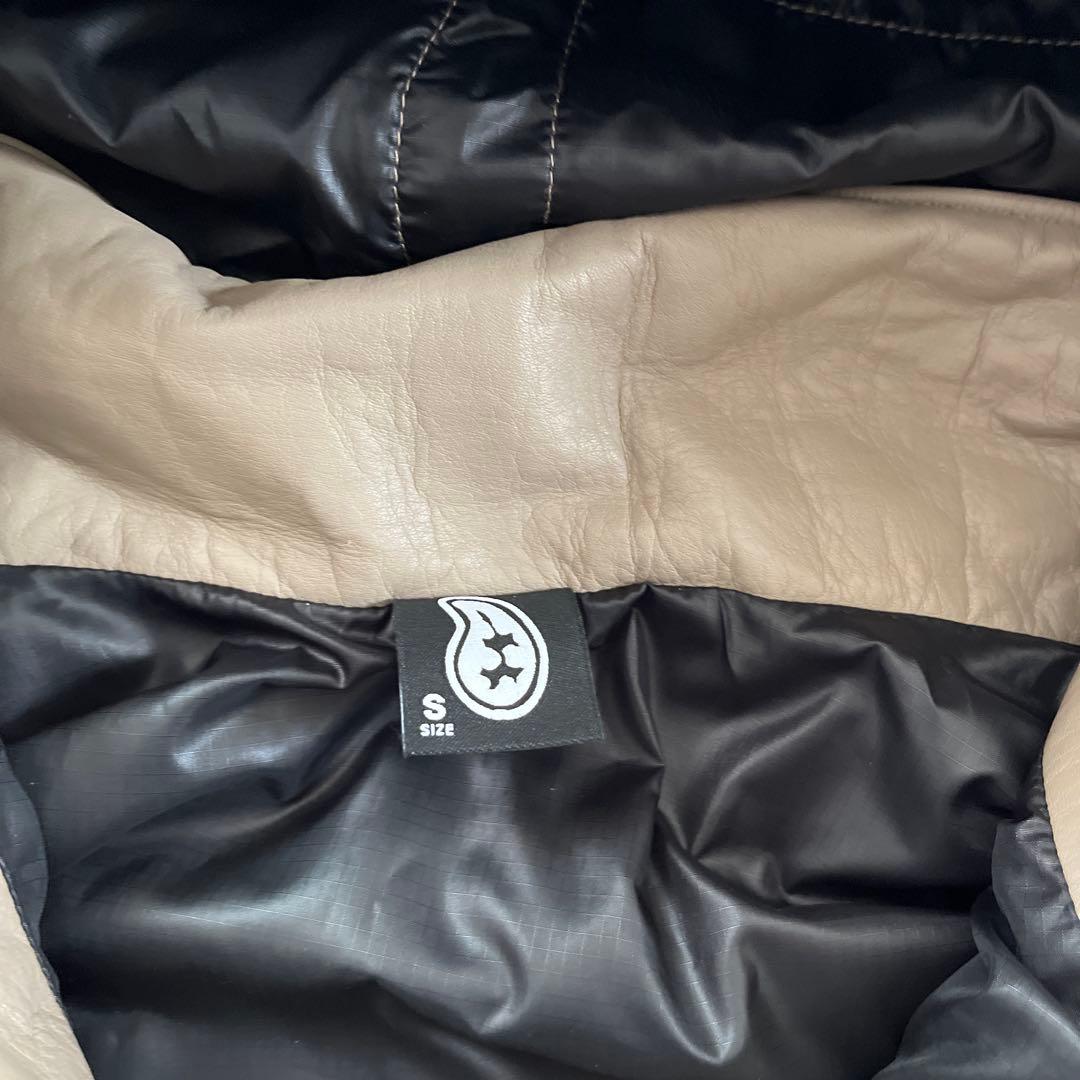 the world is yours レザーマウンテンパーカー　sizeS