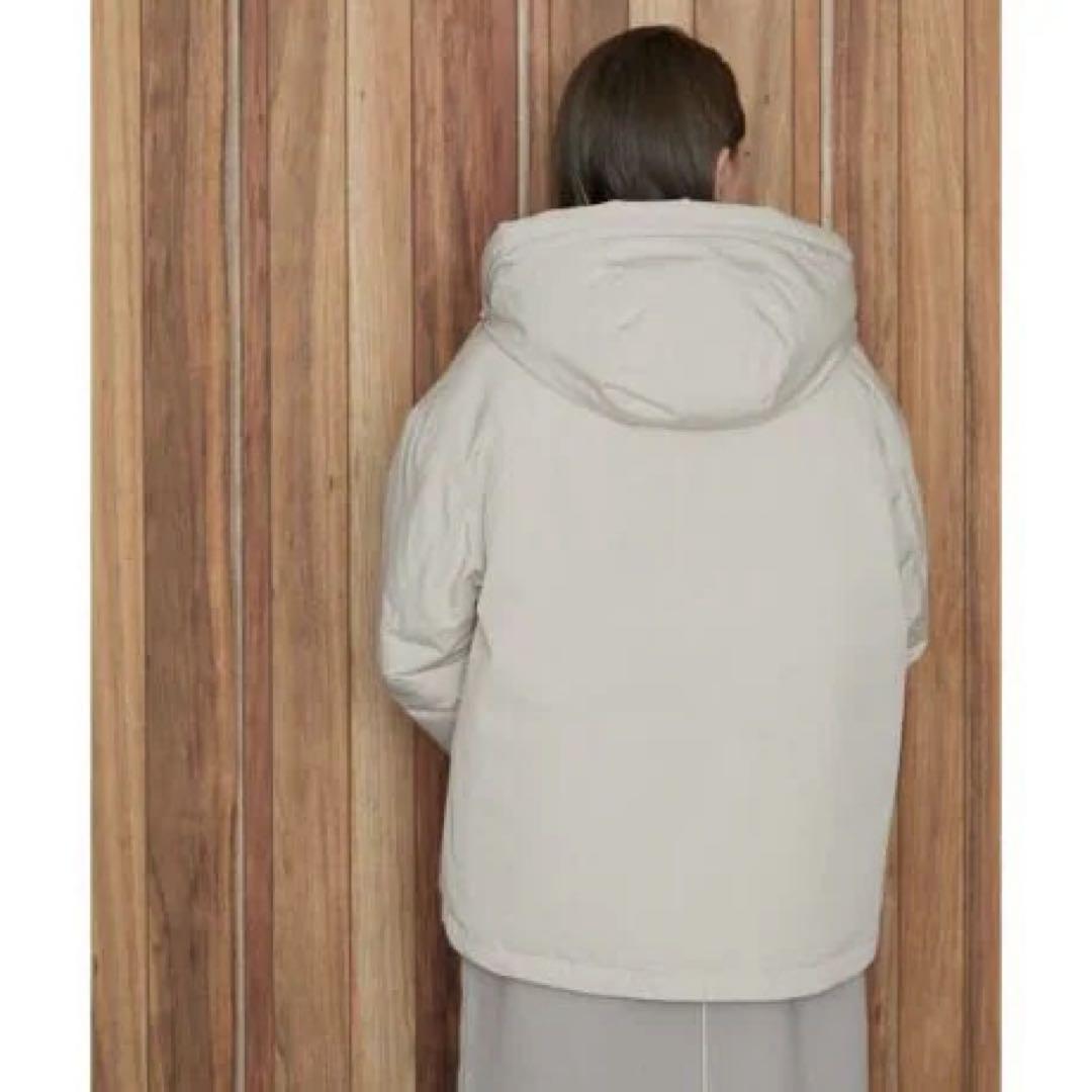 新品◎サニーレーベル◎ フーディーダウンジャケッ//ライトベージュ