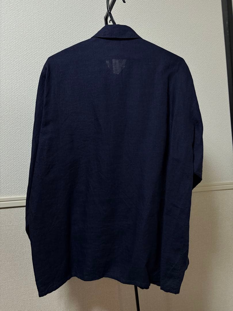 COMOLI ピッコロリネン C.P.O ネイビー 46