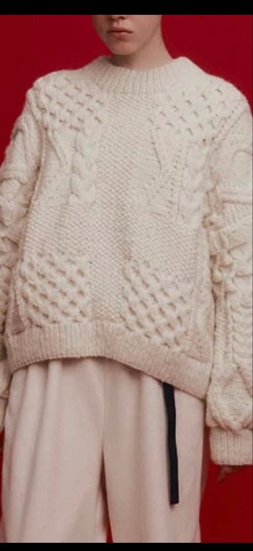 マチャット　machatt ケーブルニットセーター