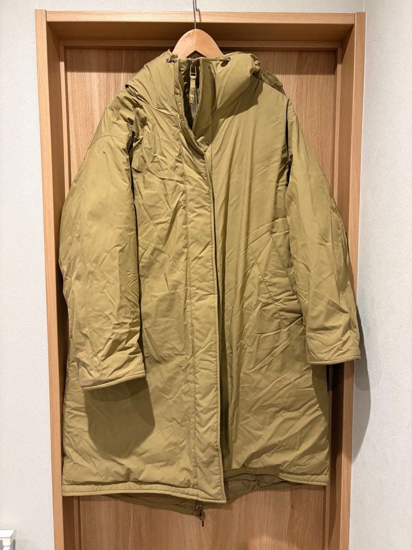 スピックアンドスパン 撥水フーデッドダウンコート