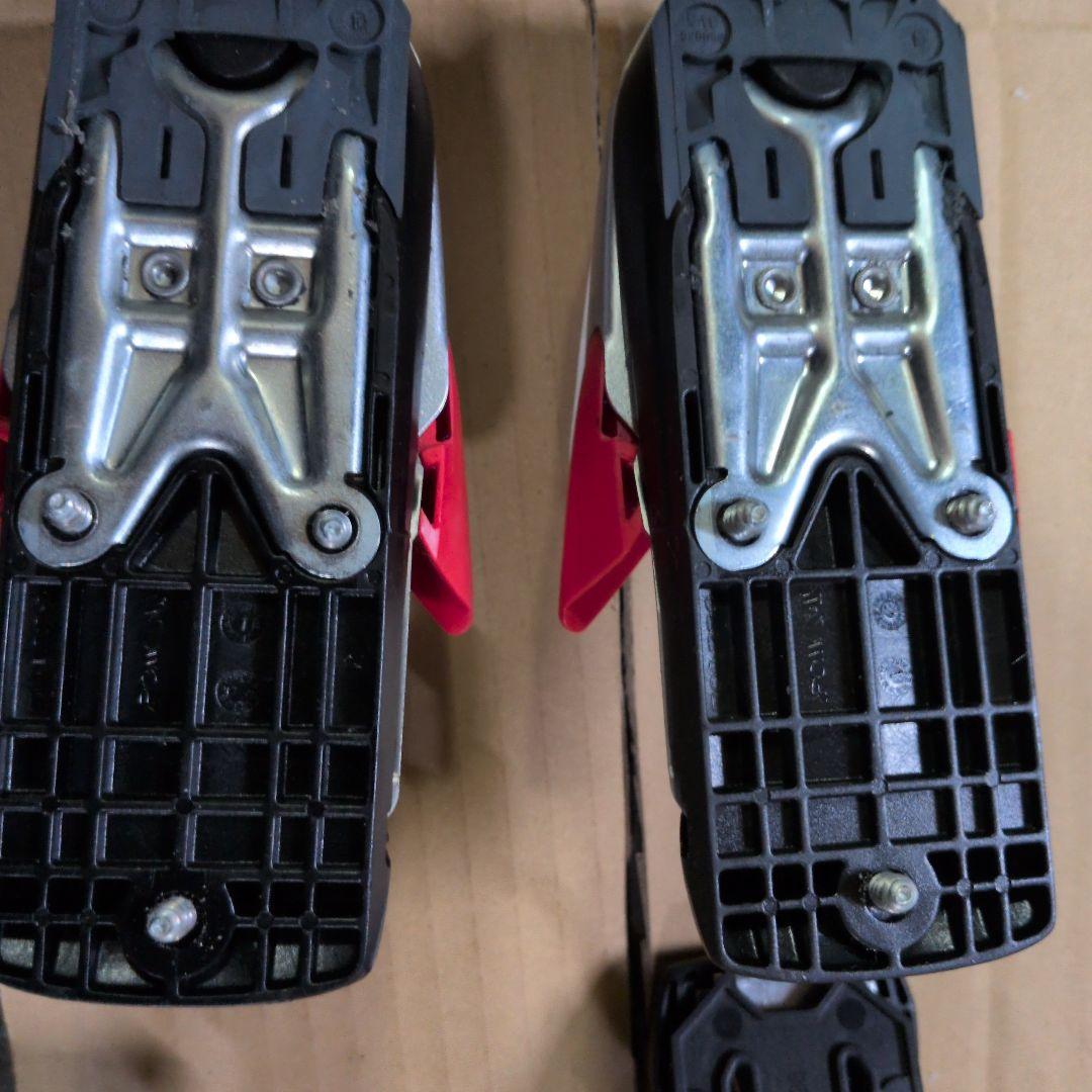 マーカーコンプ14 スキー ビンディング 赤白
