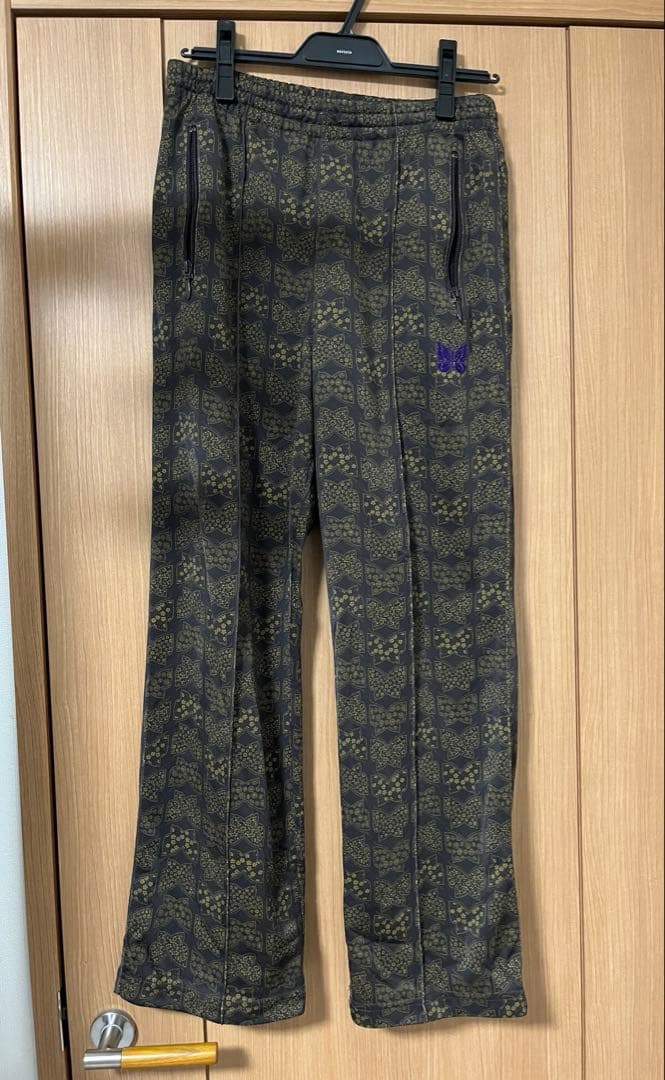 【美品】Needles トラックパンツ　蝶小紋　カプセルコレクション