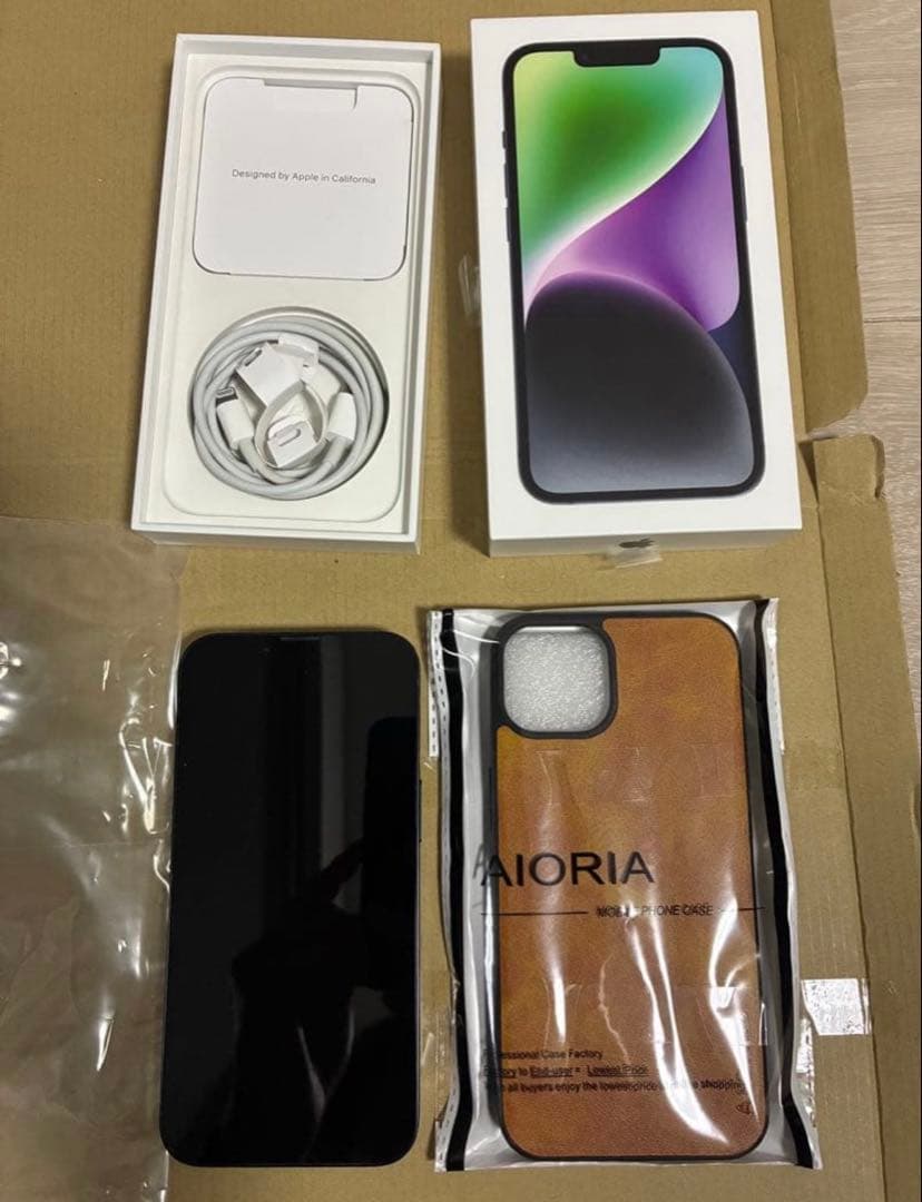 即日発送！ 新品ケース付き！ iPhone14 128GB SIMフリー 美品