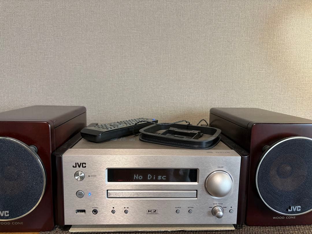 JVC CA-XR9P ミニコンポ ウッドコーンスピーカー付き