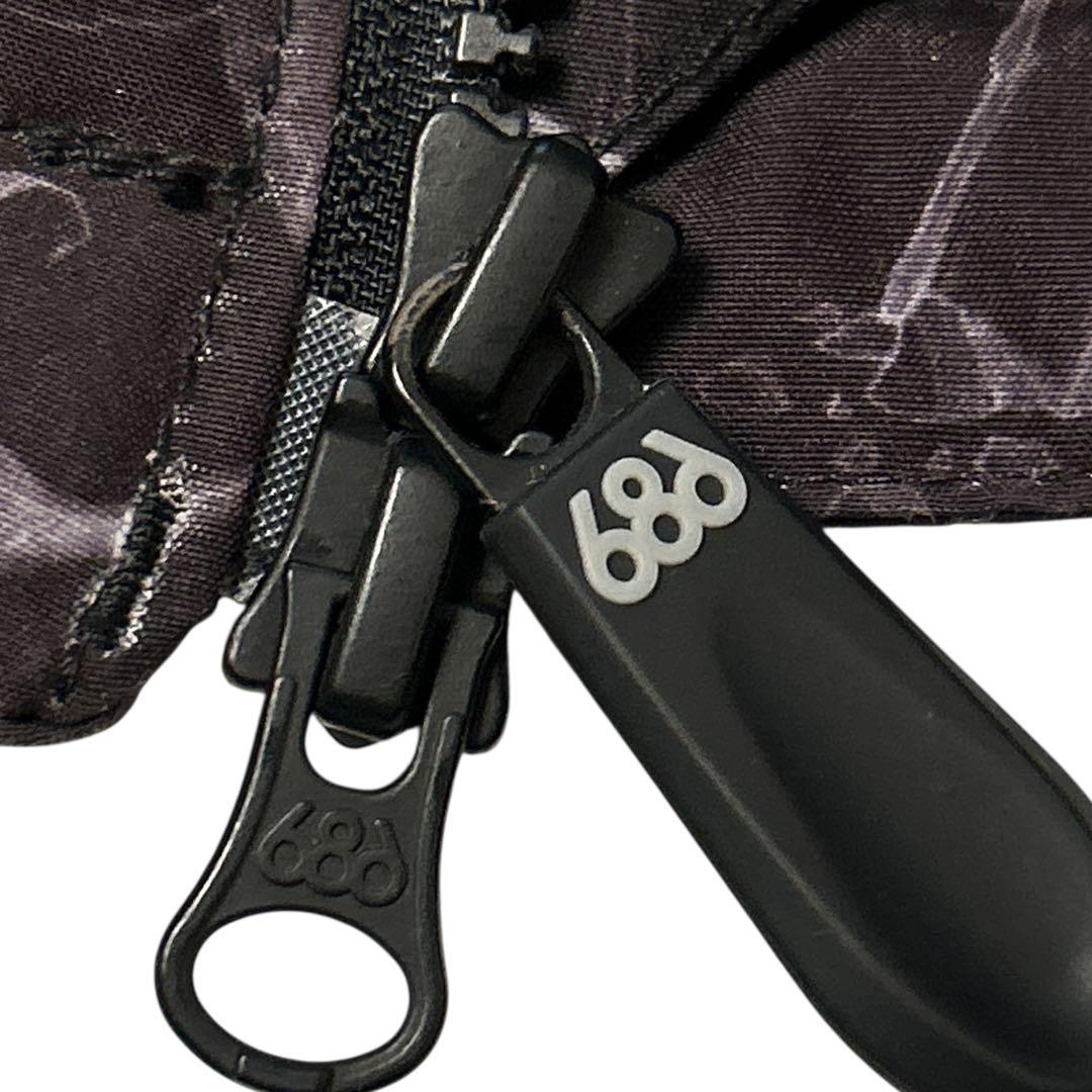 686 スノーボード ジャケット スカルデザイン 総柄 希少 Mサイズ