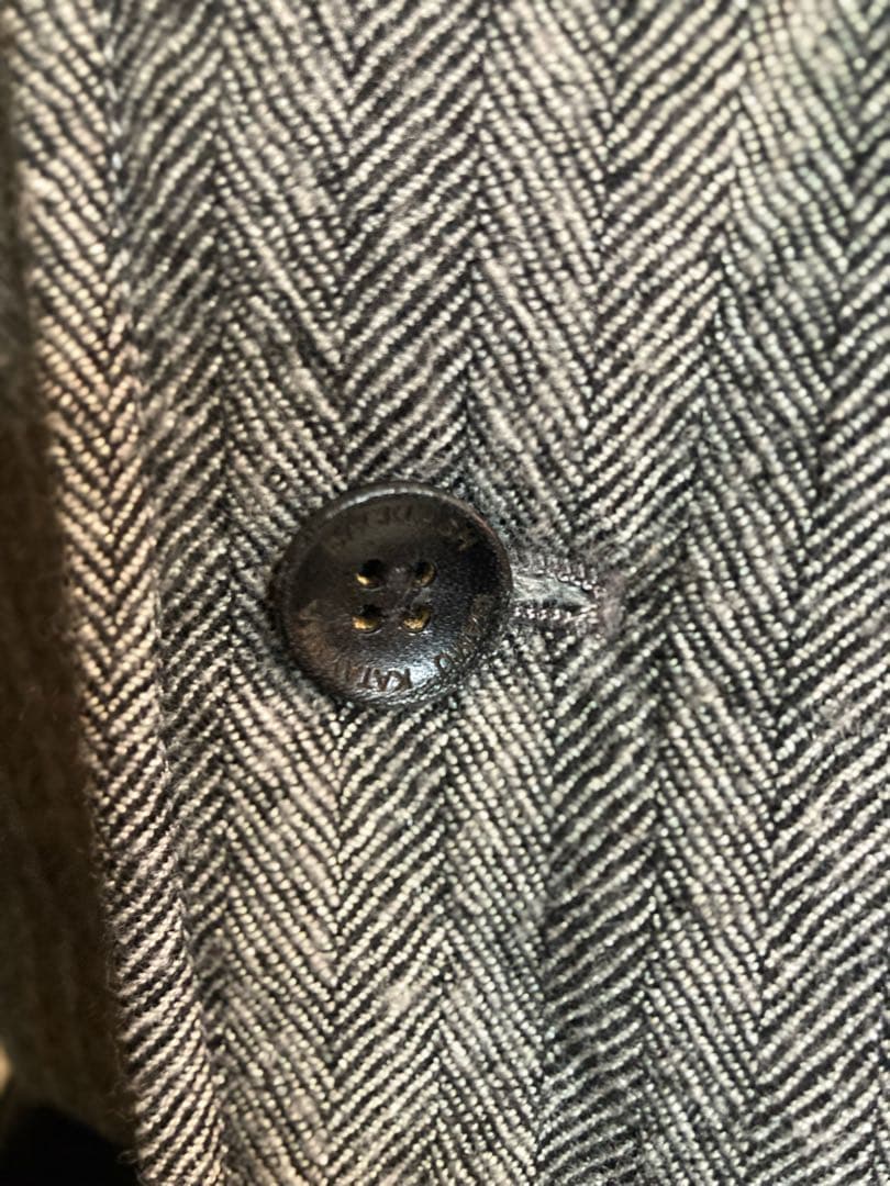 ウールレザージャケット グレー