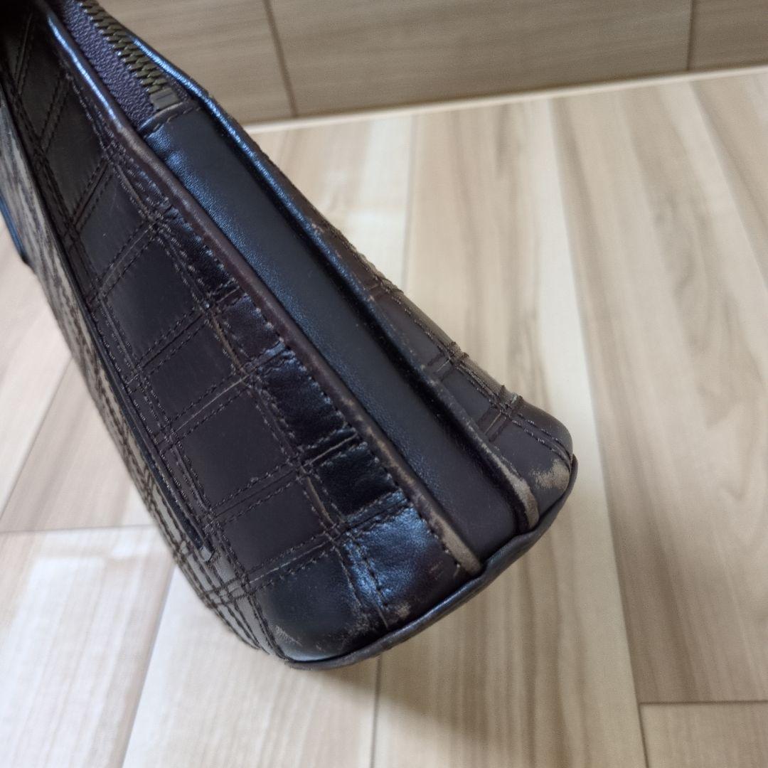 【廃版】マザーハウス アンティークメッシュスリムビジネス ダークブラウン