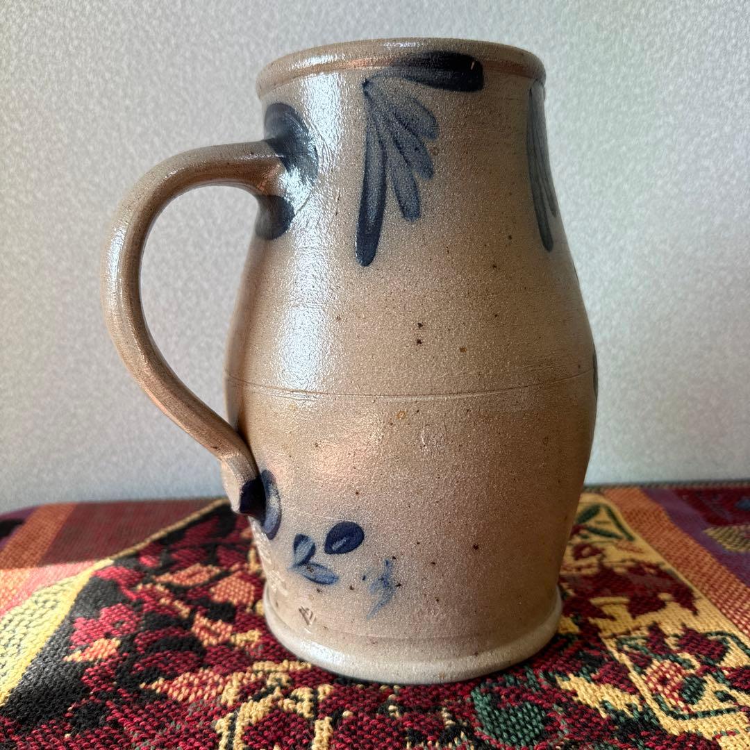 USA【Rowe Pottery】ローポタリー ピッチャー　水差し カントリー