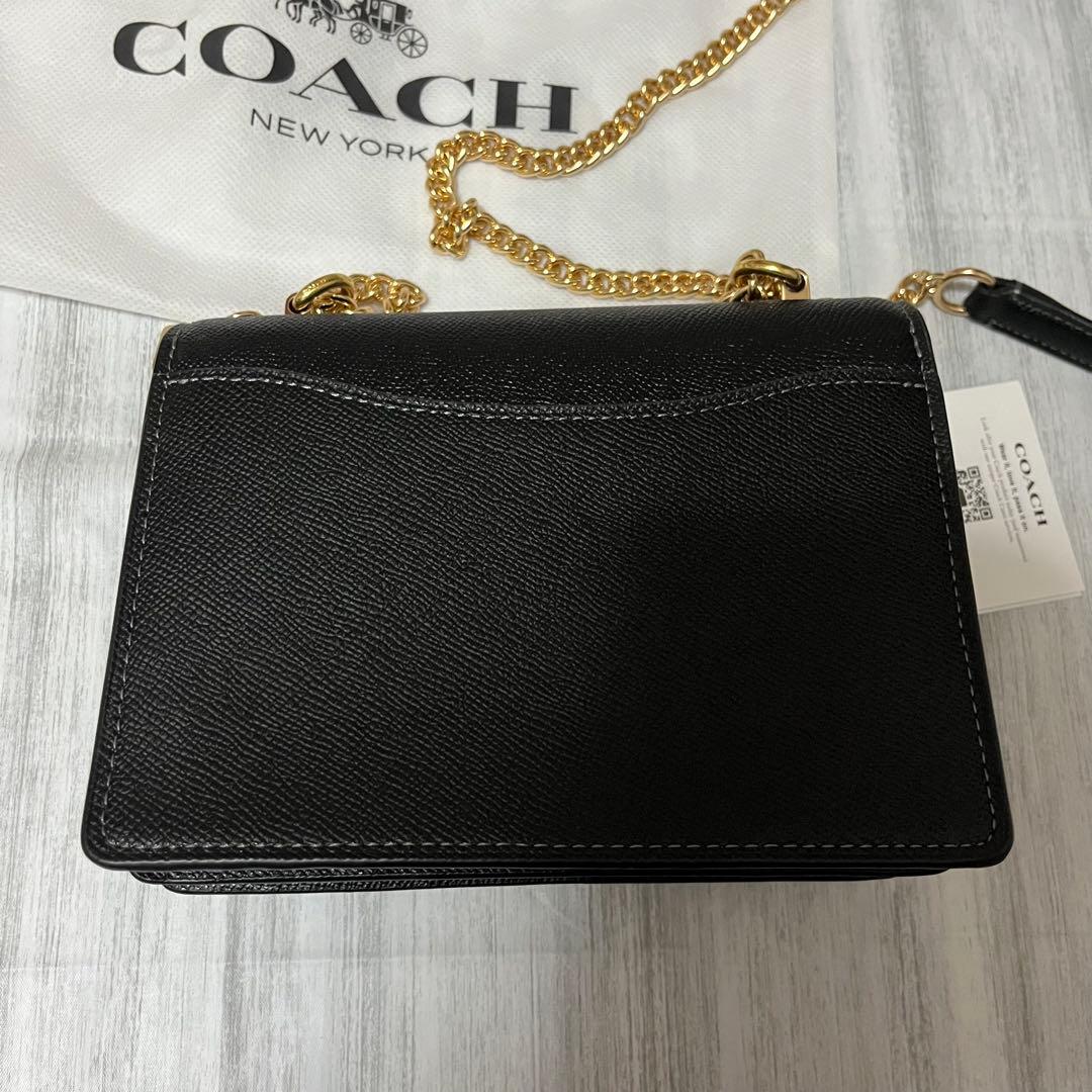 【未使用】coach コーチ　ミニクレア　クロスボディバッグ　ブラック