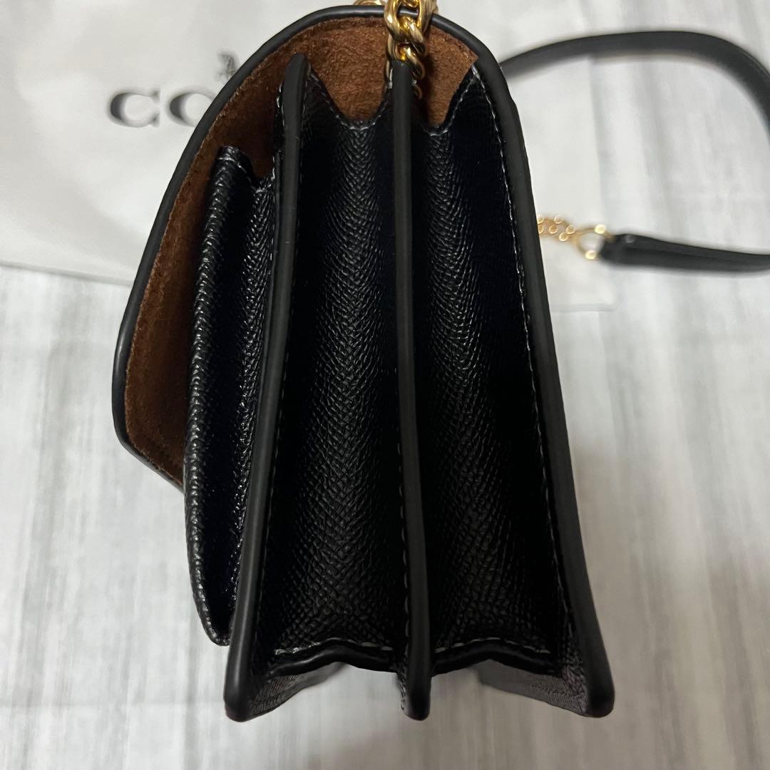 【未使用】coach コーチ　ミニクレア　クロスボディバッグ　ブラック