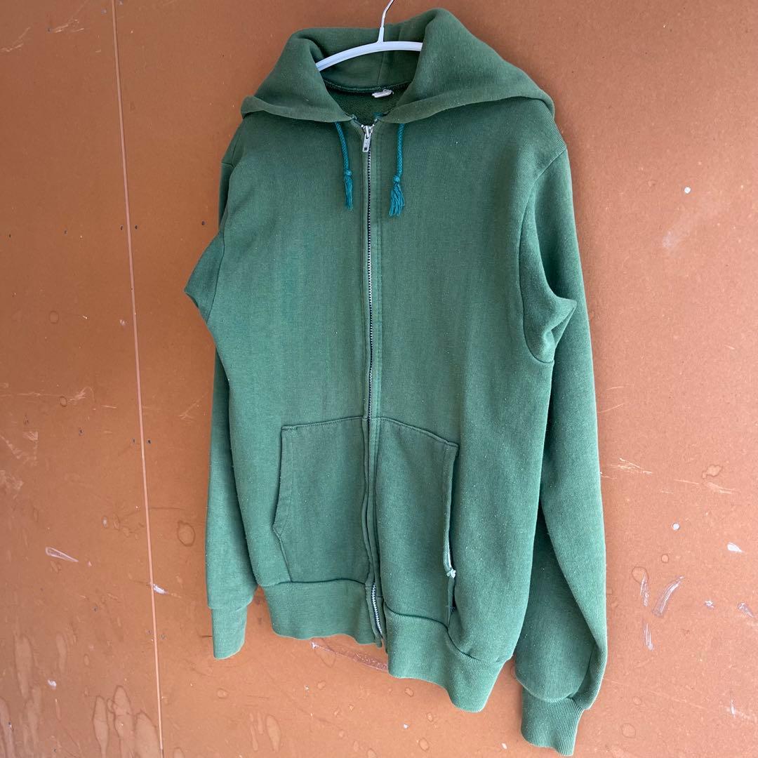 希少60sヴィンテージ パーカータロンジップグリーン