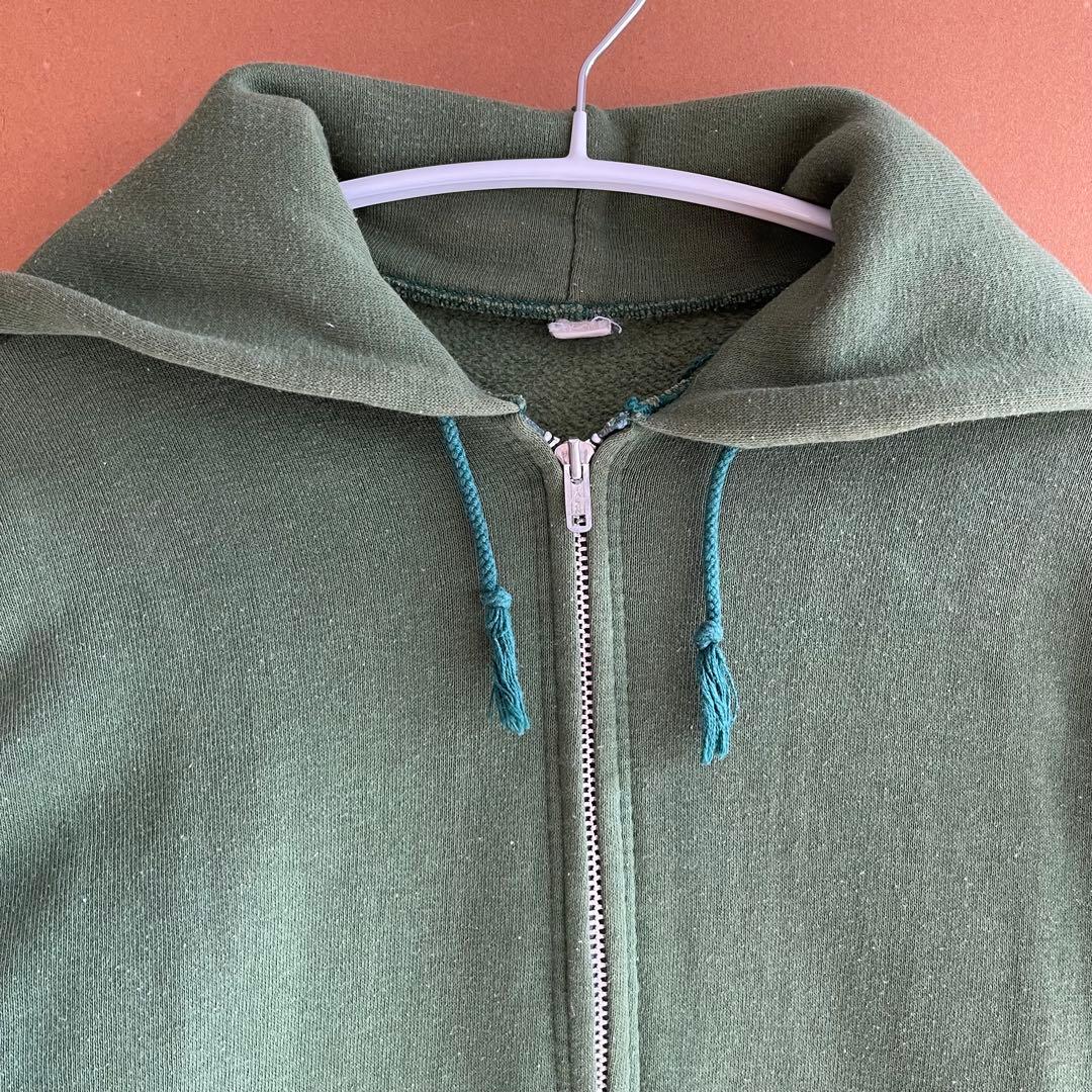 希少60sヴィンテージ パーカータロンジップグリーン