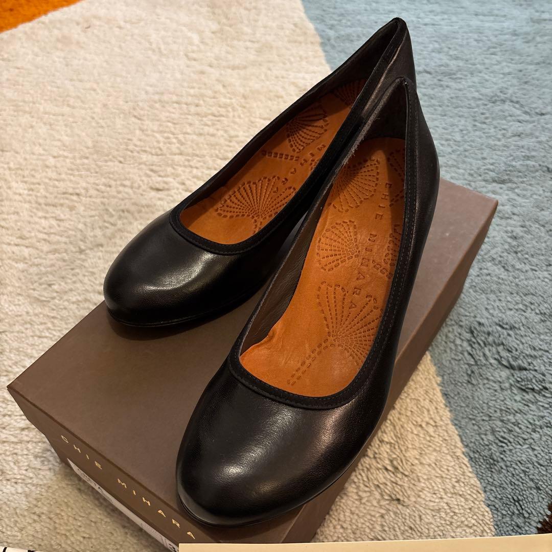 【専用】CHIE MIHARA チエミハラ パンプス ブラック レザー