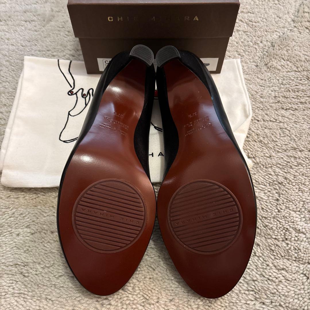 【専用】CHIE MIHARA チエミハラ パンプス ブラック レザー