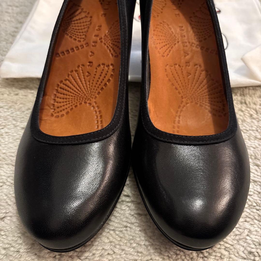 【専用】CHIE MIHARA チエミハラ パンプス ブラック レザー