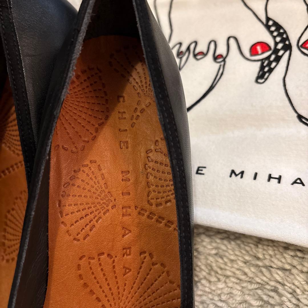 【専用】CHIE MIHARA チエミハラ パンプス ブラック レザー