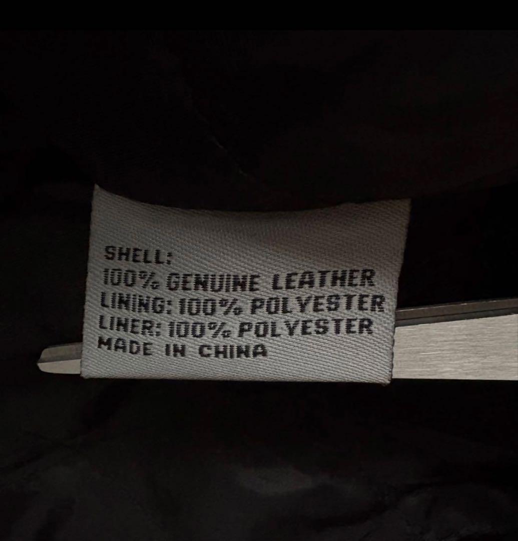 90s vintage レザーパッチワークボンバージャケット 黒My2k