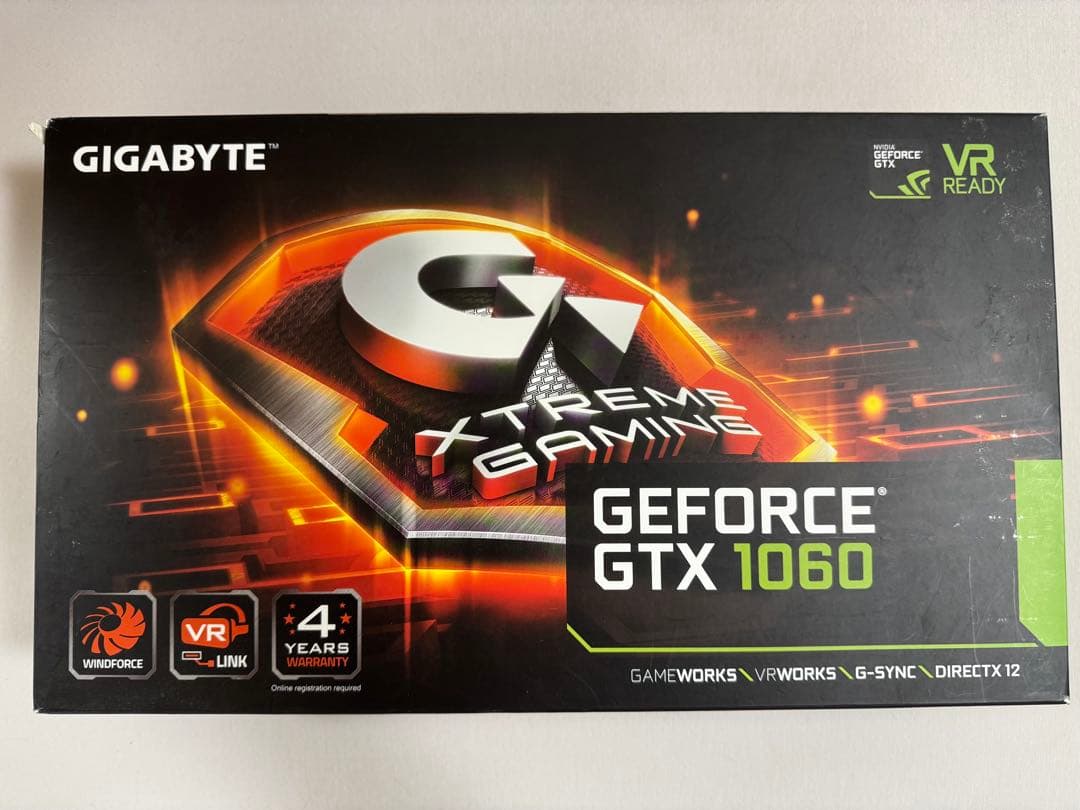グラフィックボード・グラボ・ビデオカード GTX 1060 Xtreme Gaming 6G GIGABYTE