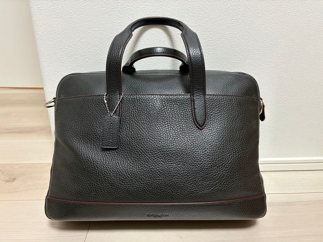 【美品】コーチ　ビジネスバッグ　2wayバッグ　ブラック